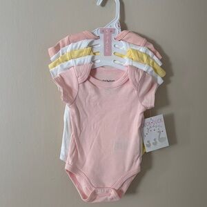 Duck Duck Baby Bodysuit Set - Pink, Yellow, White